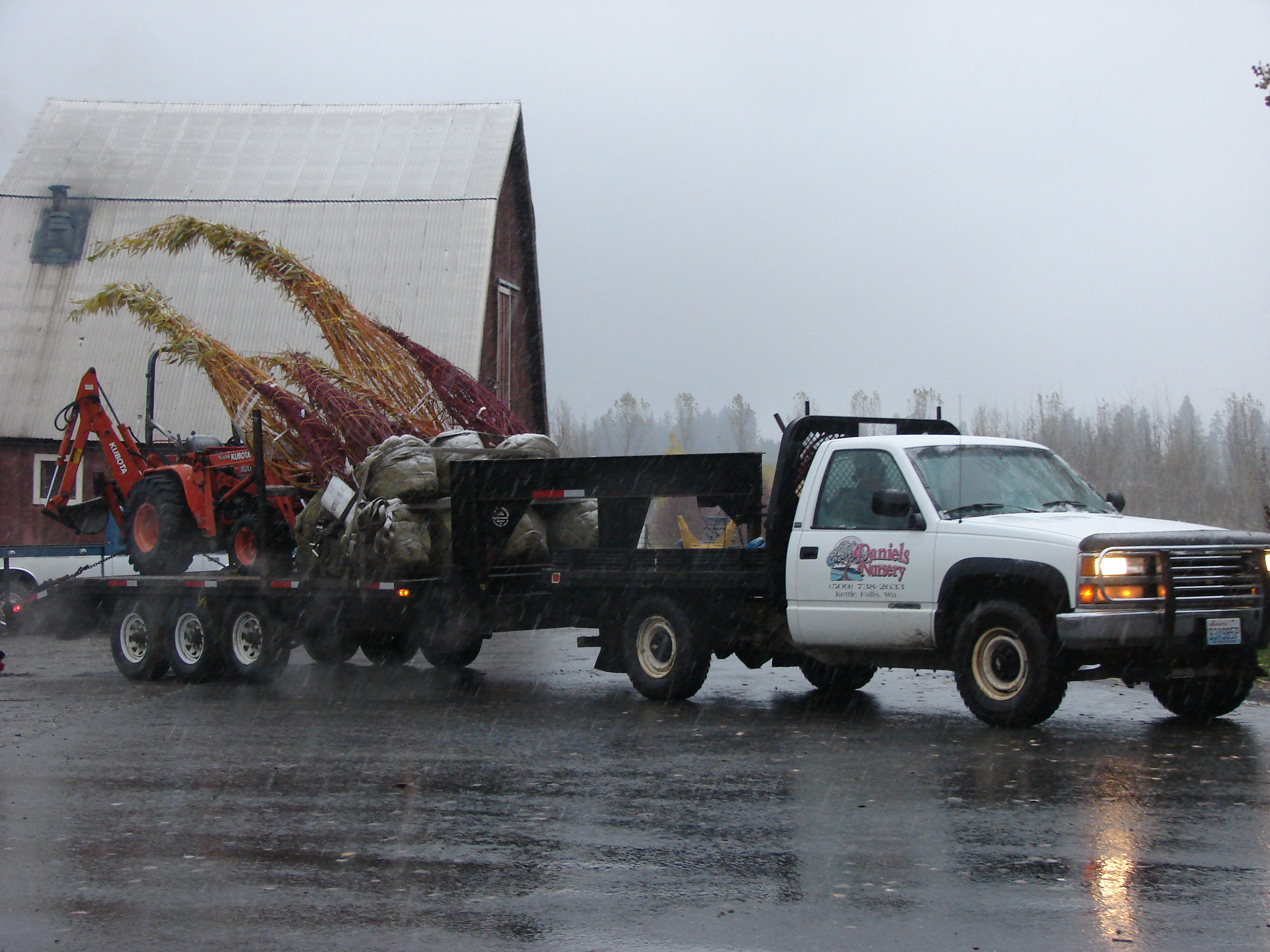 Landscape Work - loading truck